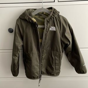 North Face Toddler Reversible Breezeway Wind Jacket, New Taupe, 3T